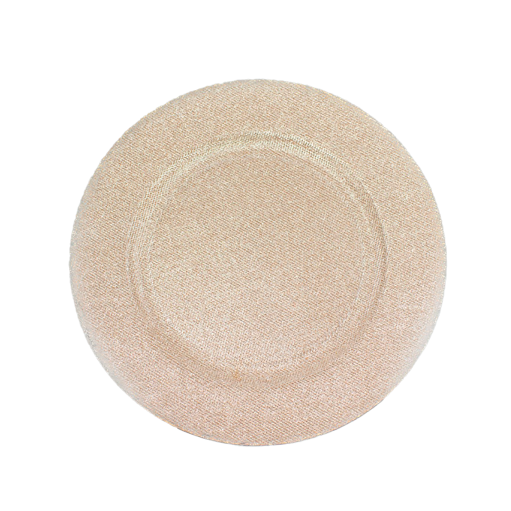 Glittered Champagne Charger Plate