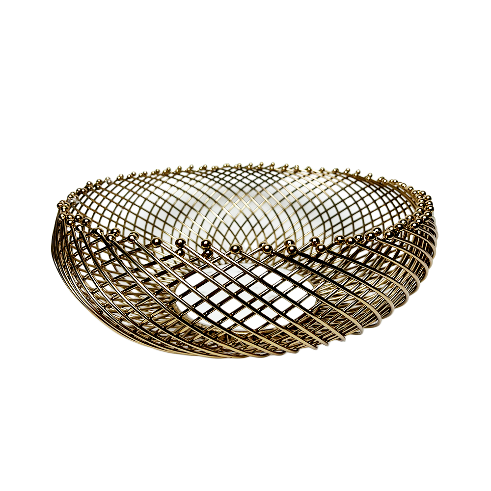 Gold Basket - Gold Base For Display Large