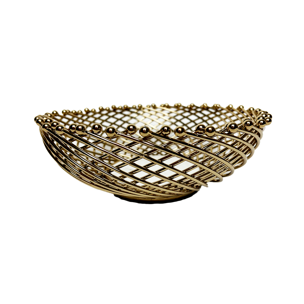 Gold Basket - Gold Base For Display Small