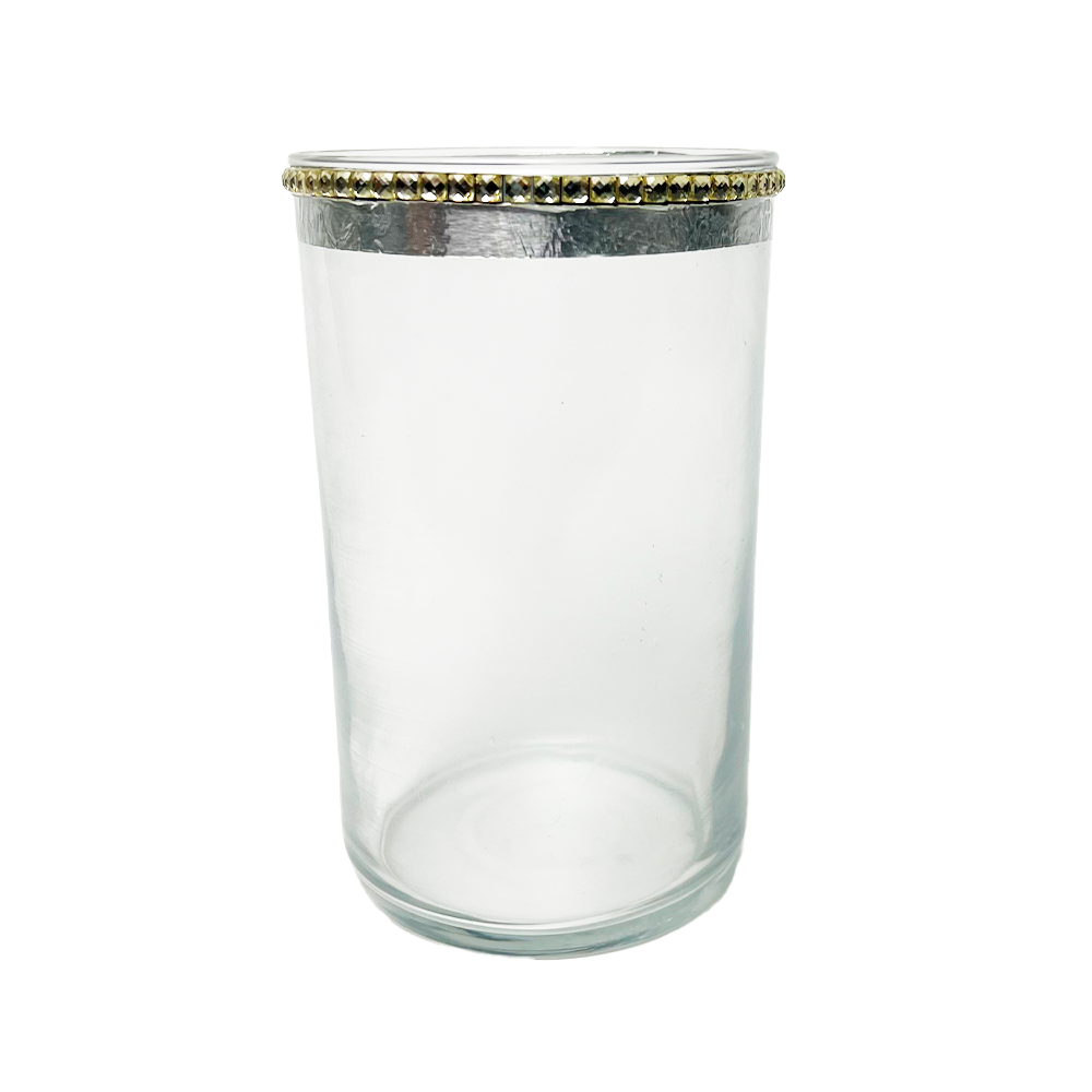 Clear Cylinder With Sparkles