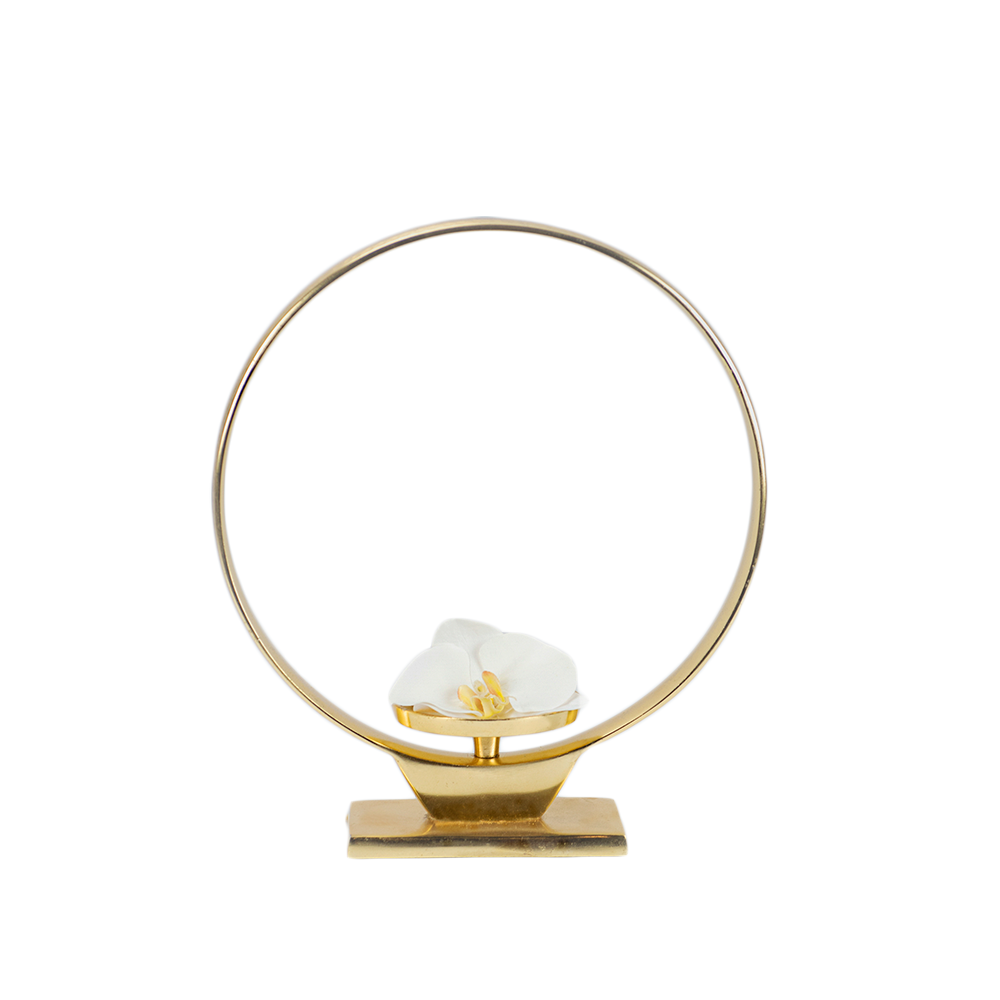 Gold Ring Candle Holder Medium