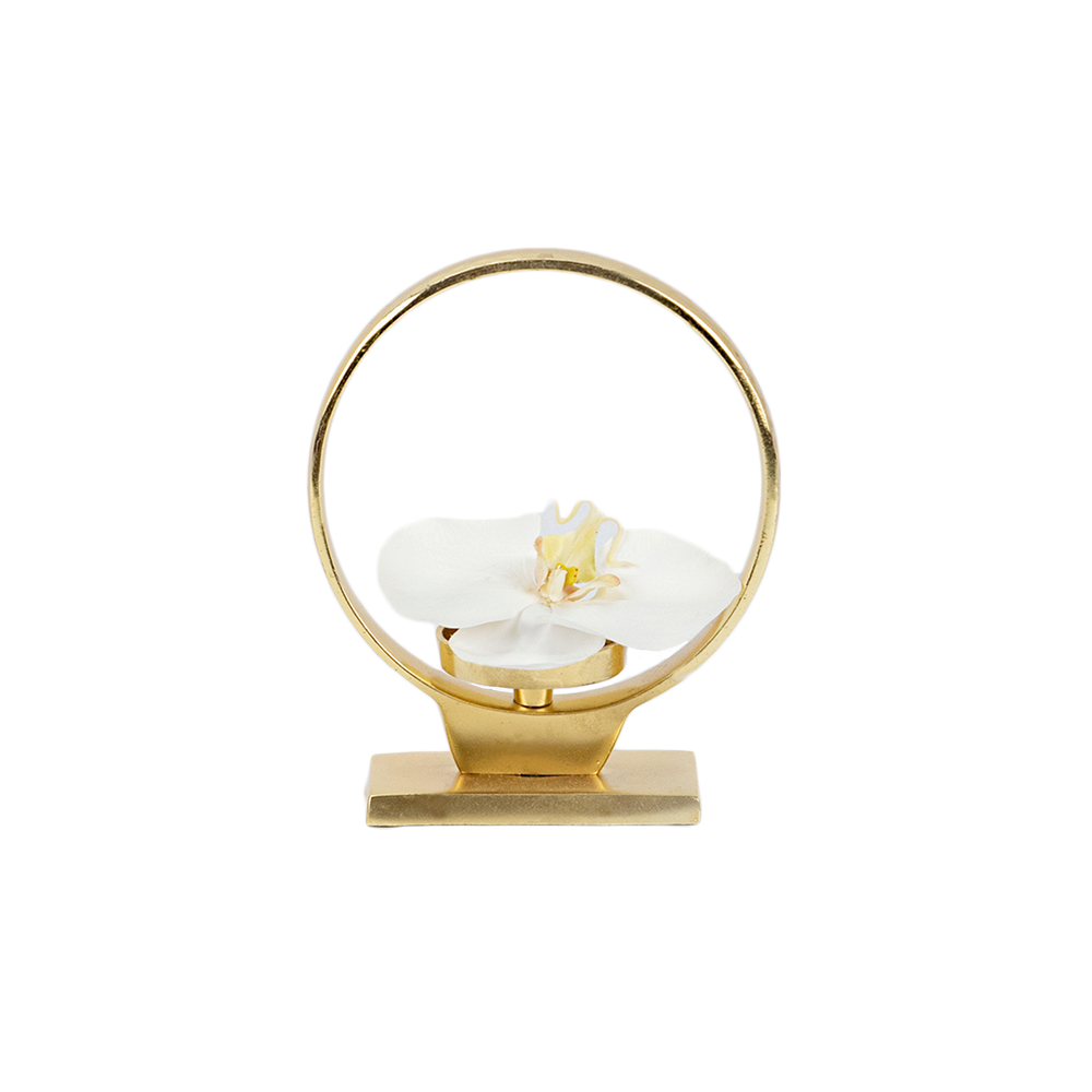 Gold Ring Candle Holder Small