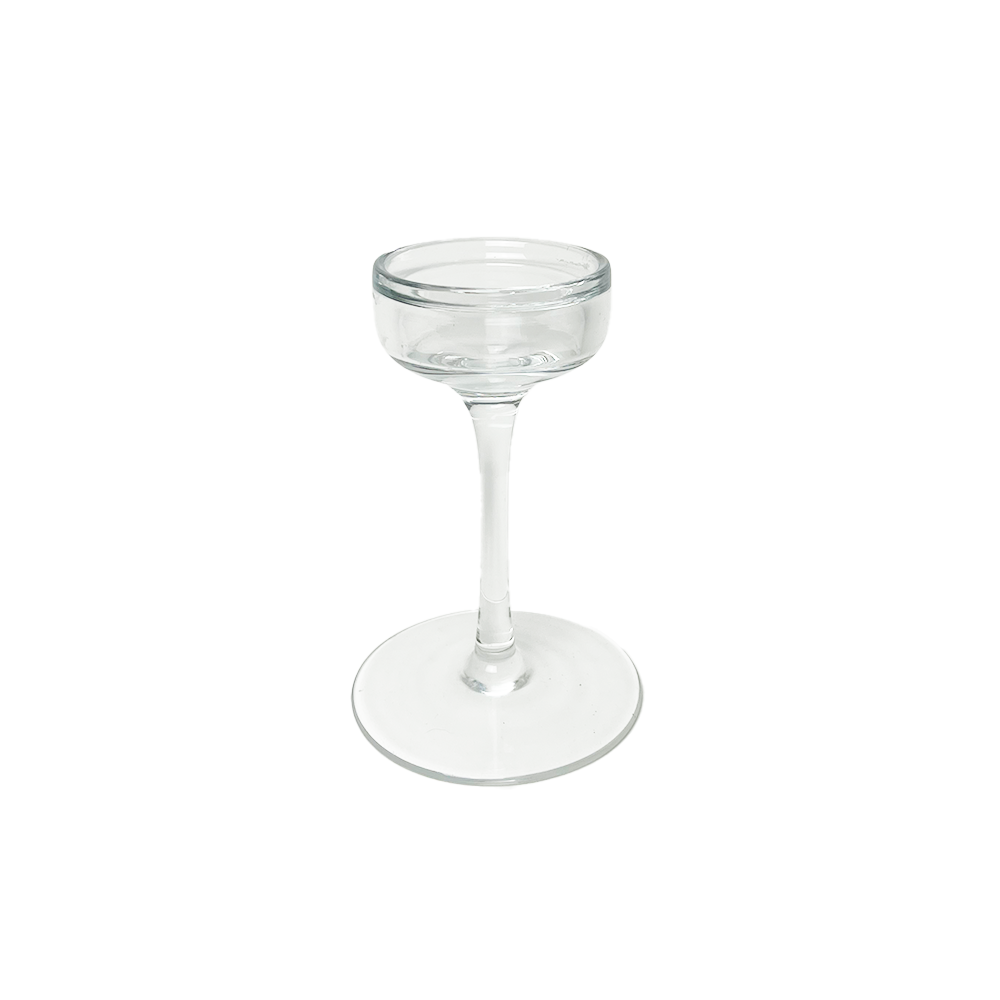 Clear Candle Holder Small