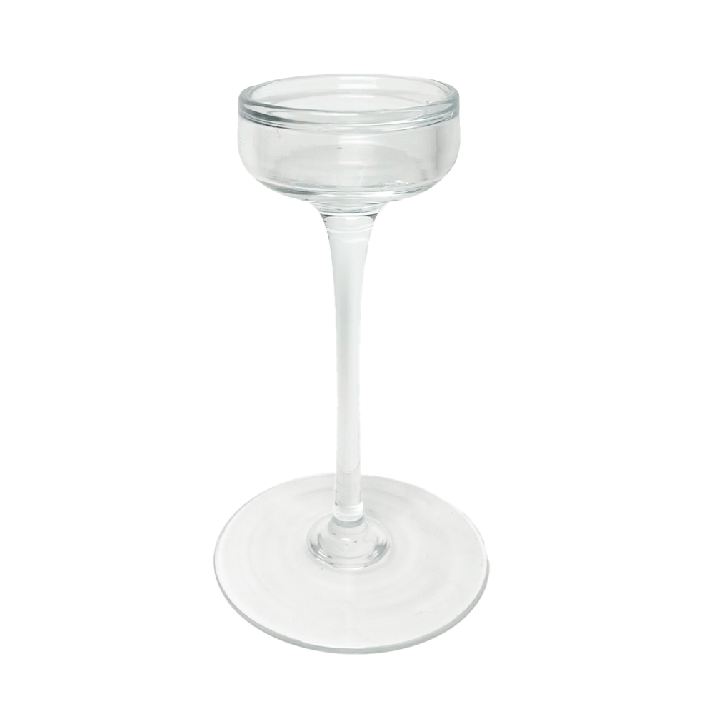 Clear Candle Holder Medium