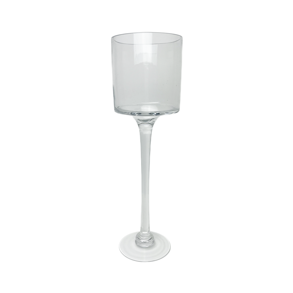 Clear Candle Holder Set Of 3 Large