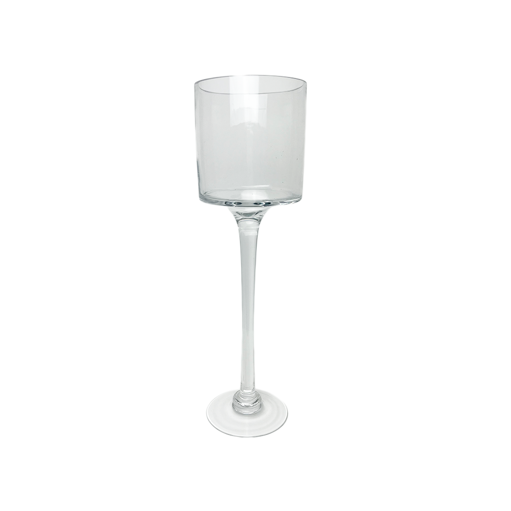 Clear Candle Holder Set Of 3 Medium