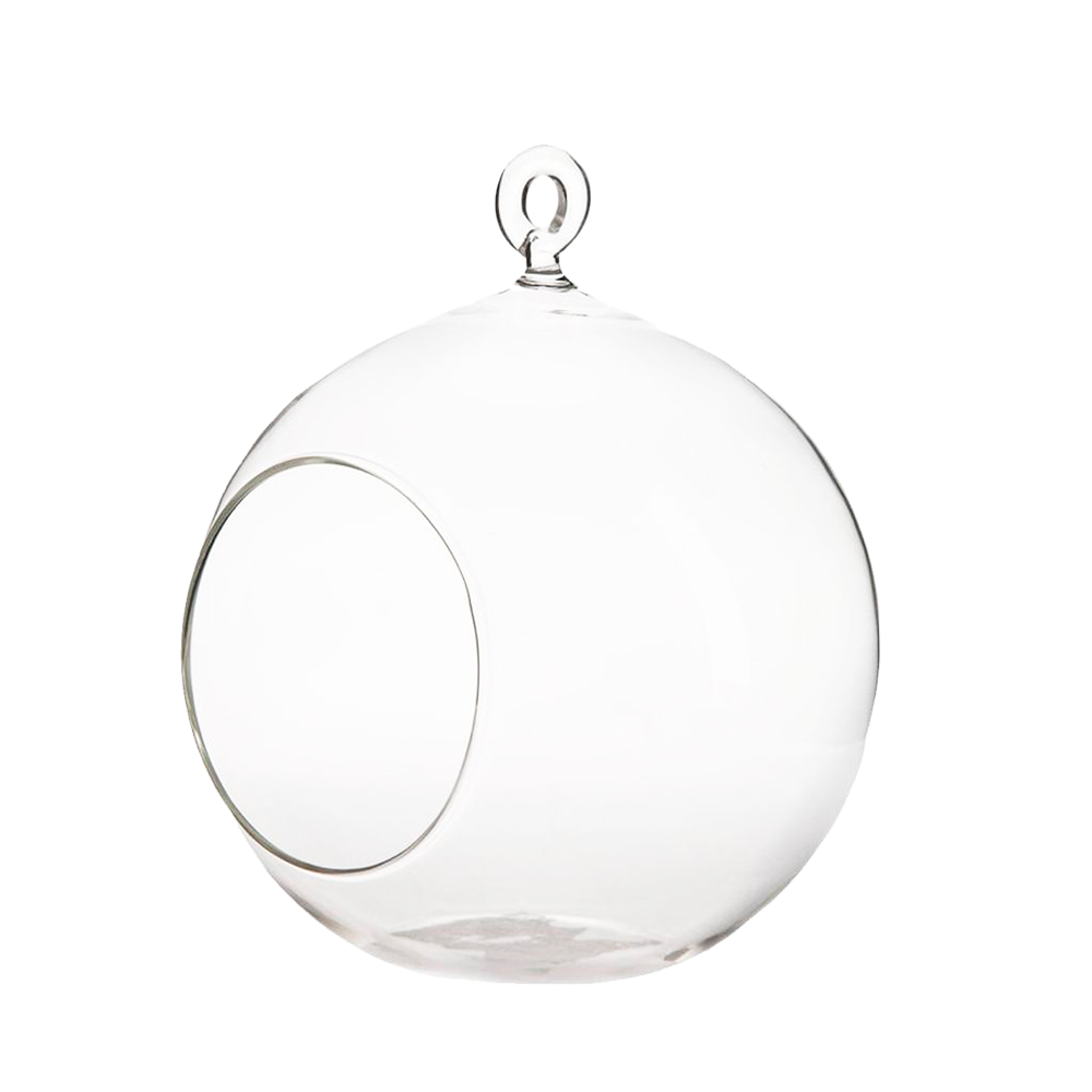 Clear Round Candle Holder
