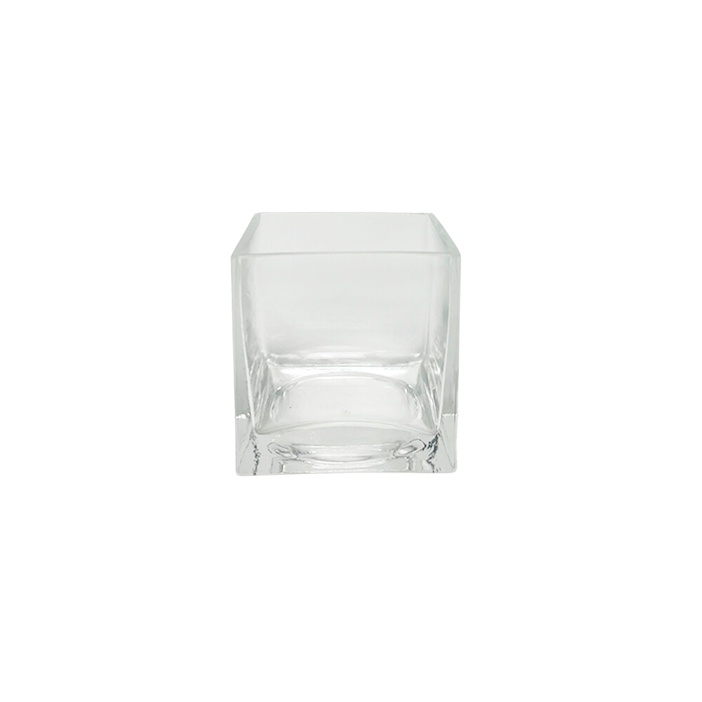Glass Vase Cube Large